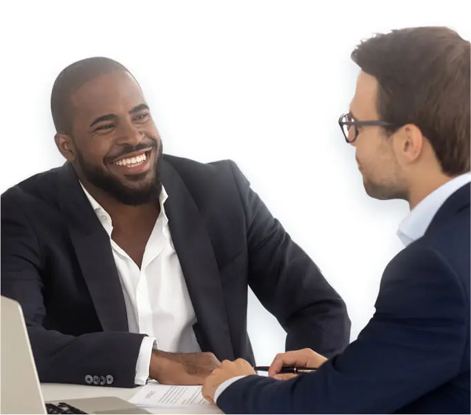 coworkers reviewing paperwork